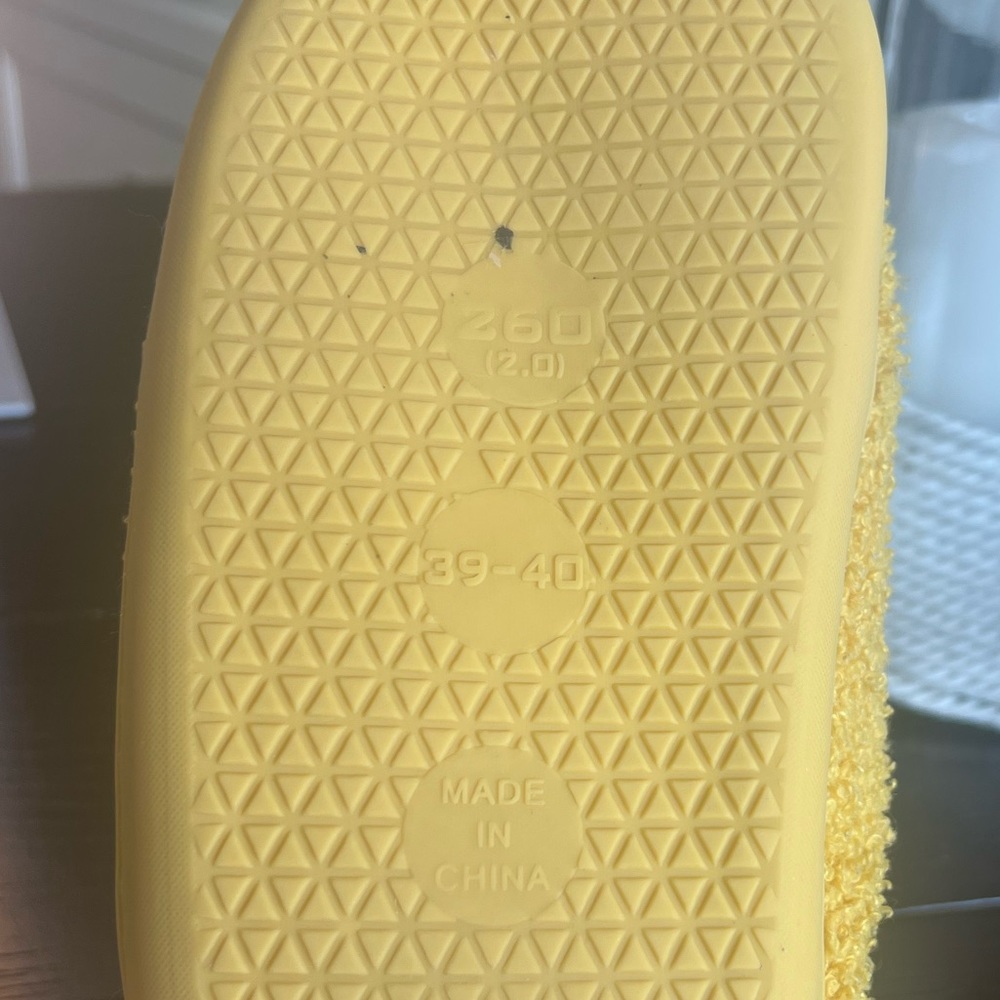 Yellow Smiley Face Slippers - Picture 3 of 3